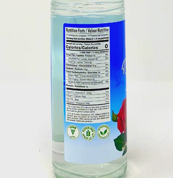 Cortas Rose Water — nutrition facts