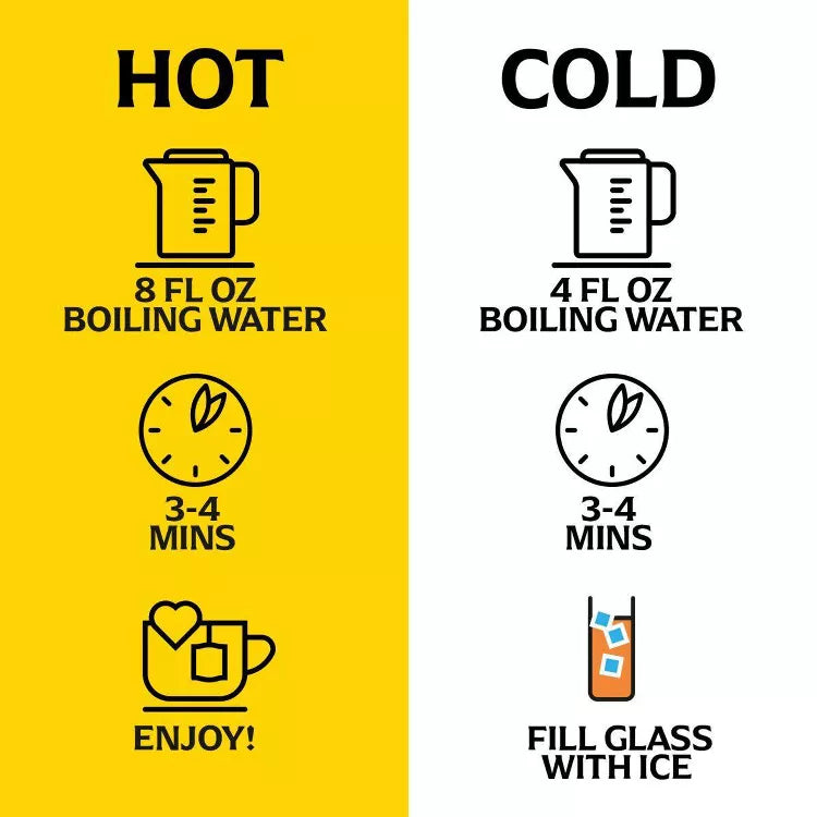 Lipton brewing instructions hot and cold