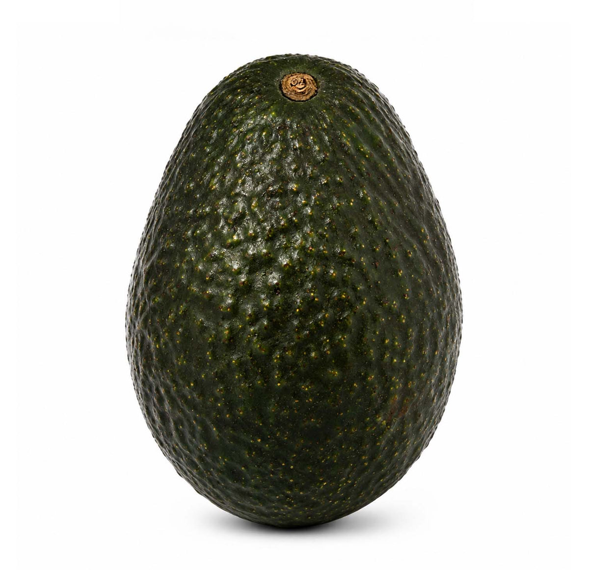 Fresh Hass avocado, whole with pebbled dark skin
