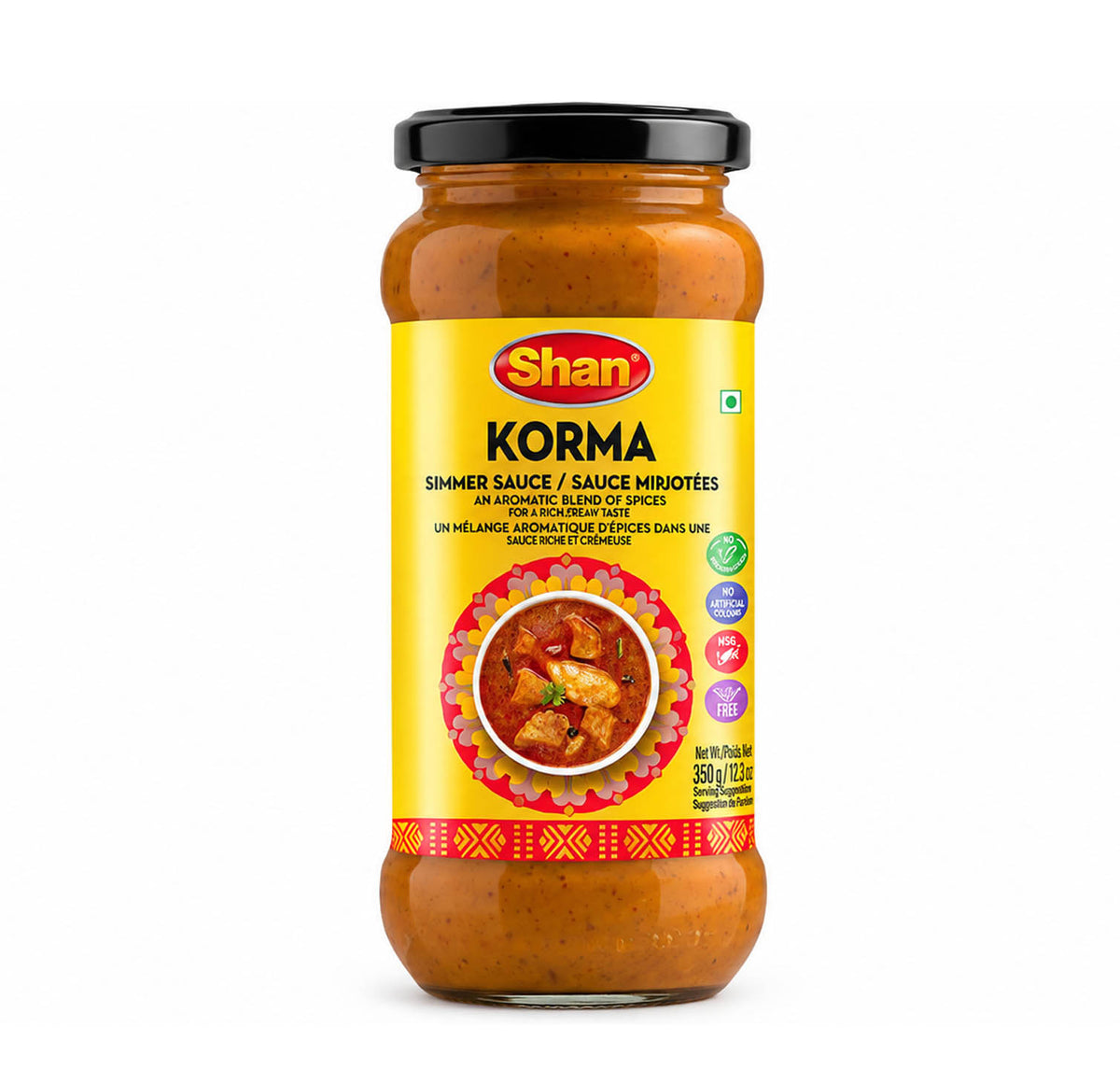 Shan Korma Simmer Sauce 350g jar