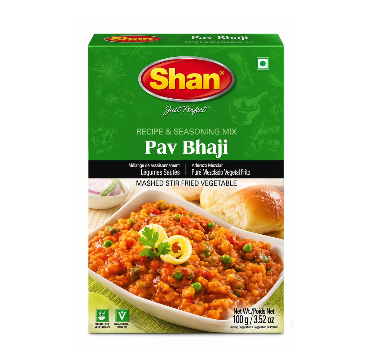 Shan Pav Bhaji recipe mix 100g box