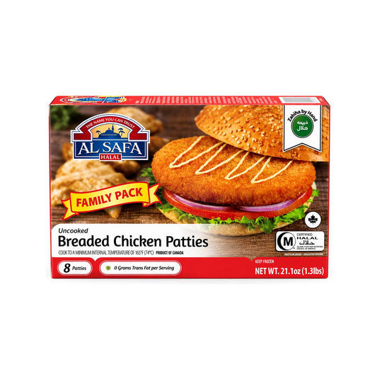 Al Safa breaded chicken patties family pack, 21.1 oz box