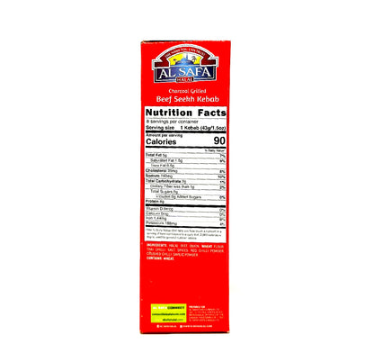 Al Safa Beef Seekh Kebab nutrition facts