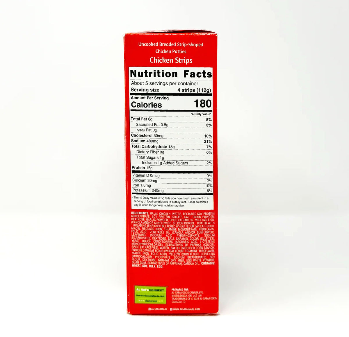Al Safa Chicken Strips nutrition facts