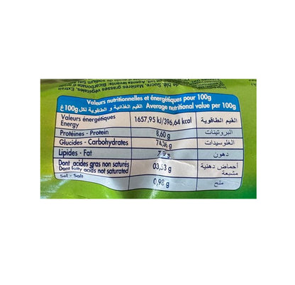 Bimo L'animaux nutrition facts panel per 100g