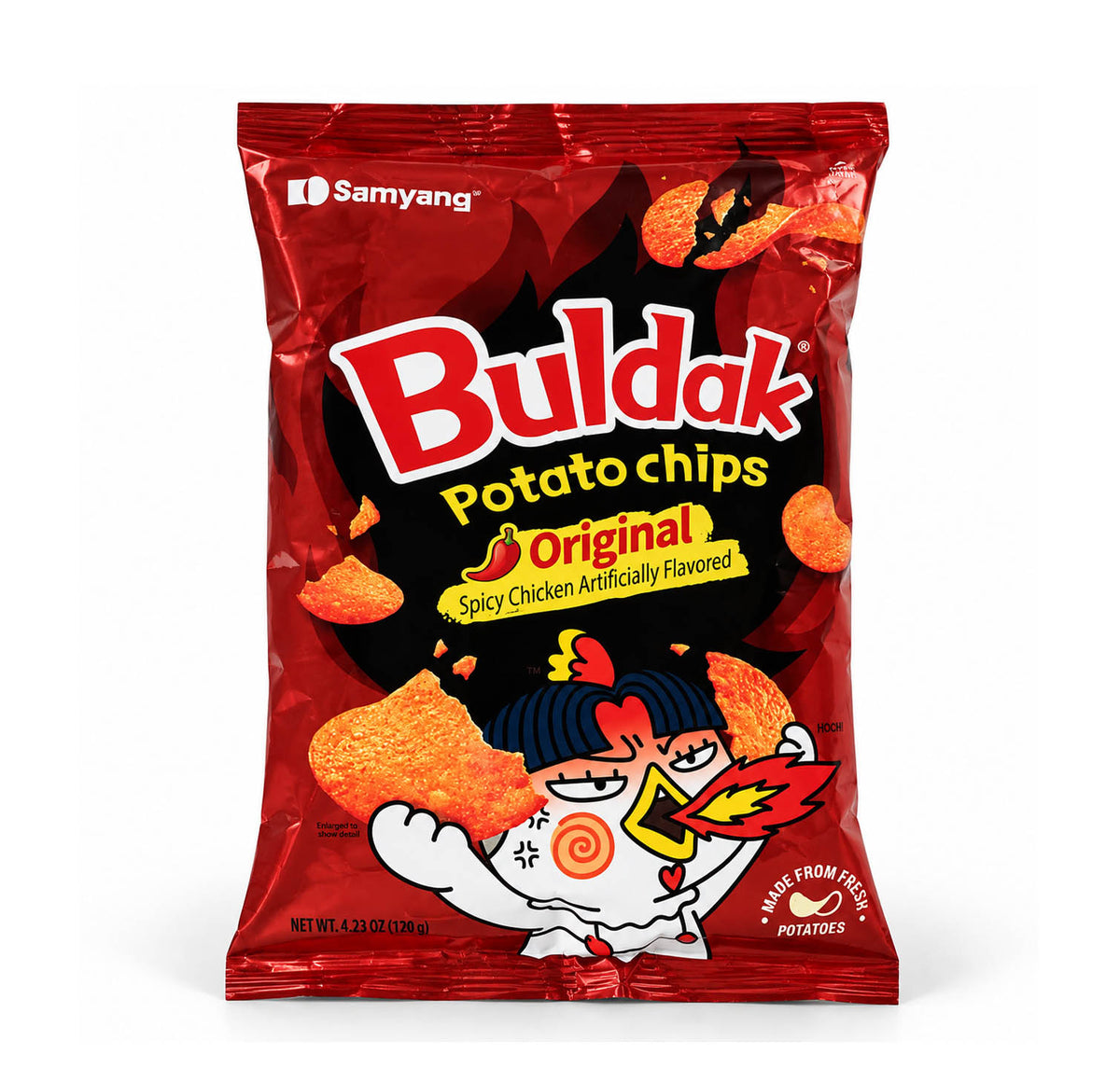 Samyang Buldak Potato Chips Original 4.23 oz bag