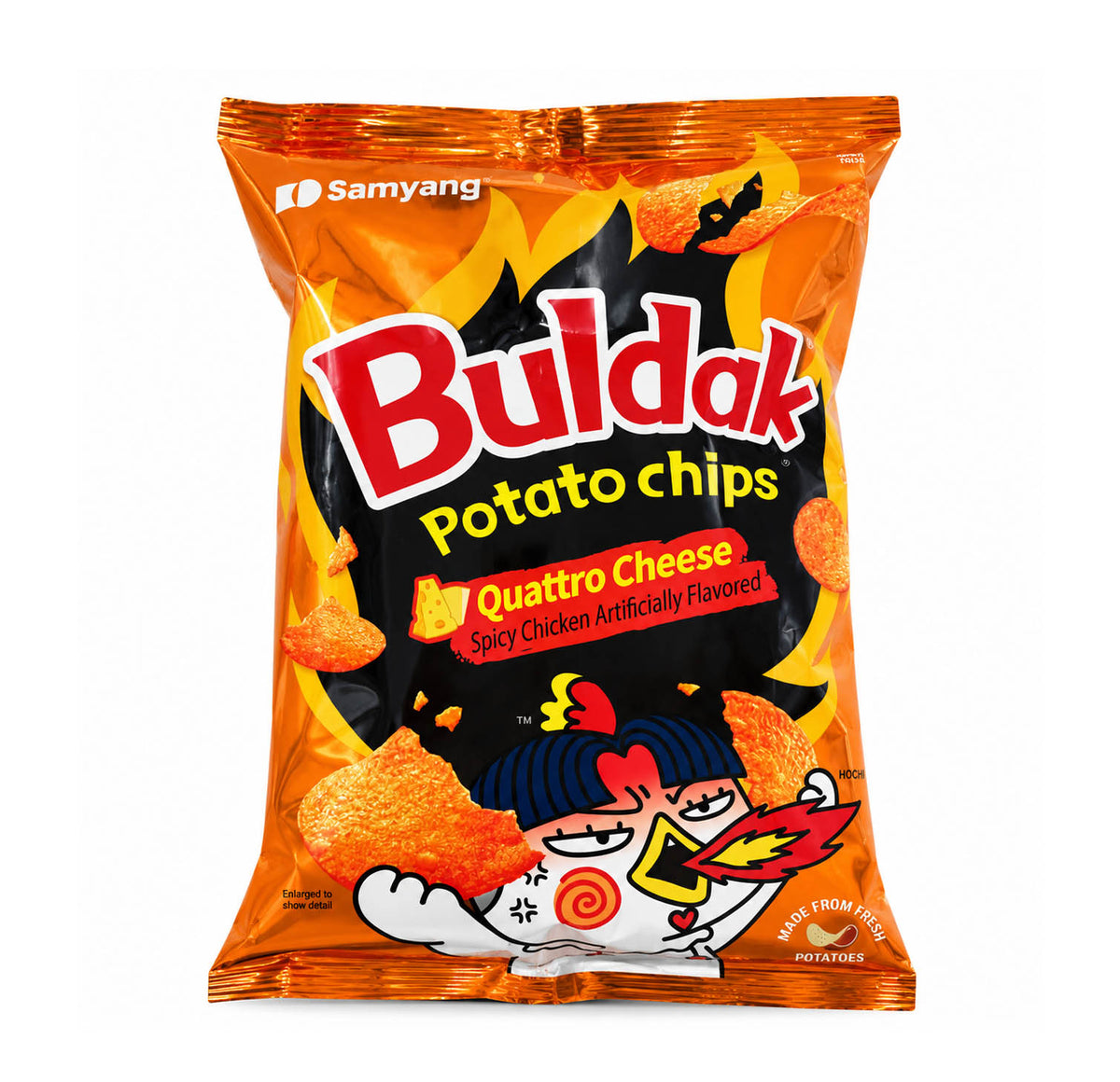 Samyang Buldak Potato Chips Quattro Cheese 4.23 oz bag