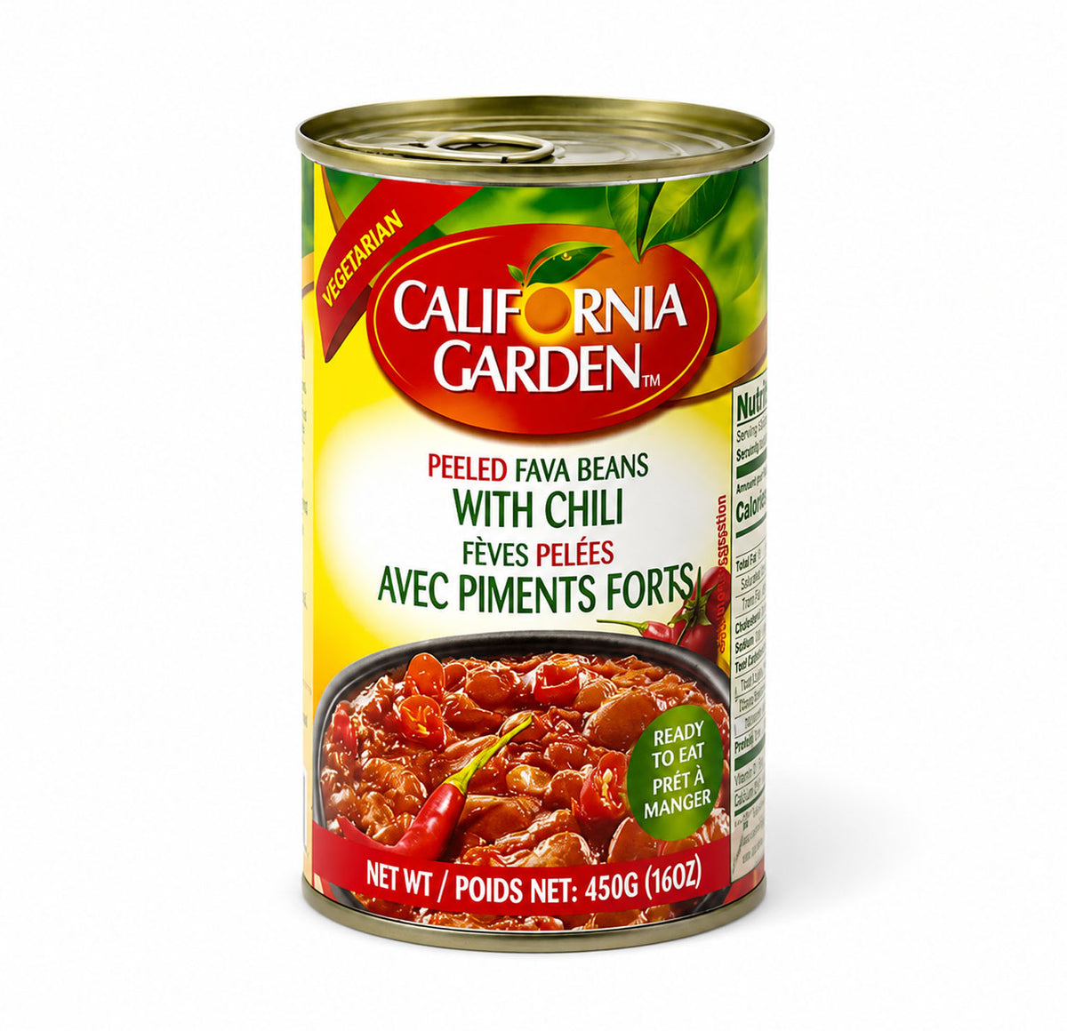 California Garden Peeled Fava Beans with Chili 16oz