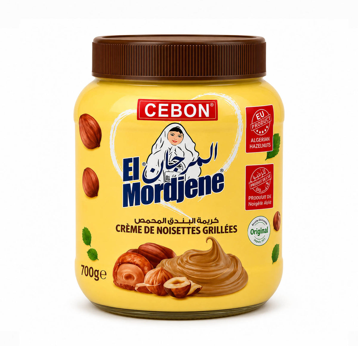 El Mordjene Crème de Noisettes Grillées 700g — face
