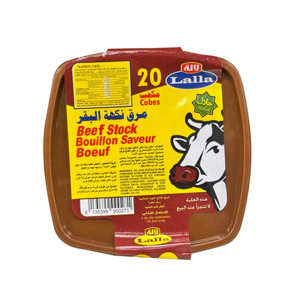 Lalla Beef Stock nutrition facts and ingredients label