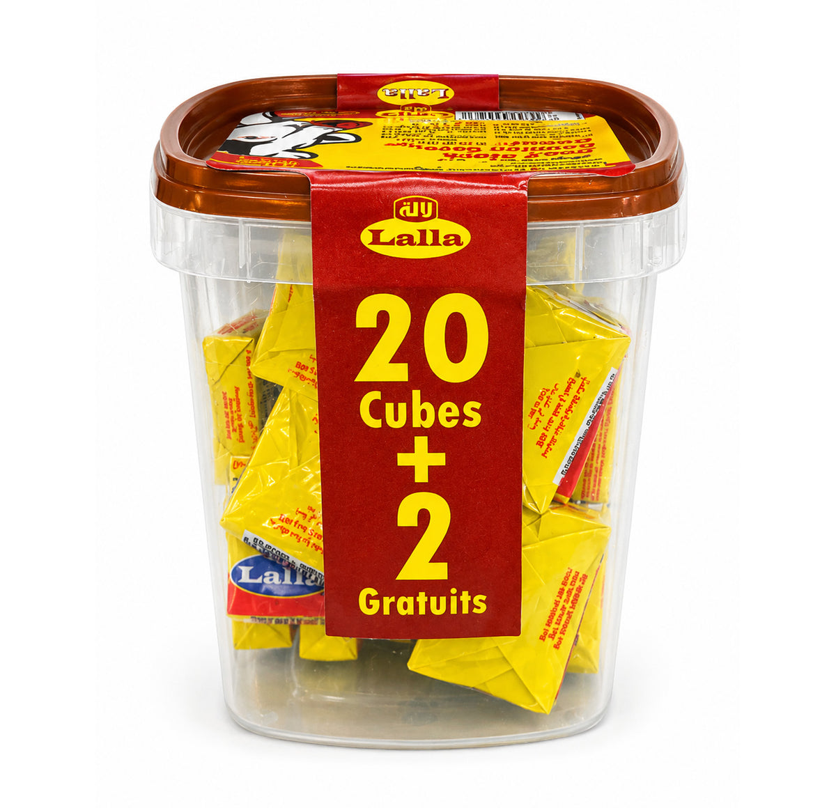 Lalla Beef Stock tub, 20 cubes plus 2 free, halal