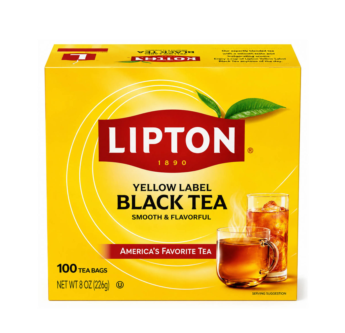 Lipton Yellow Label Black Tea 100 Tea Bags