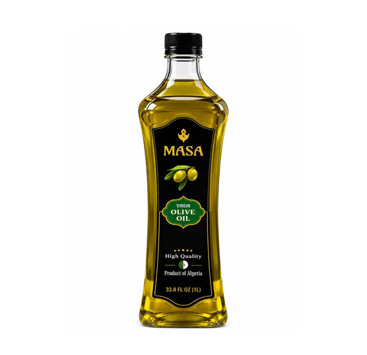 MASA virgin olive oil 1 litre bottle, front
