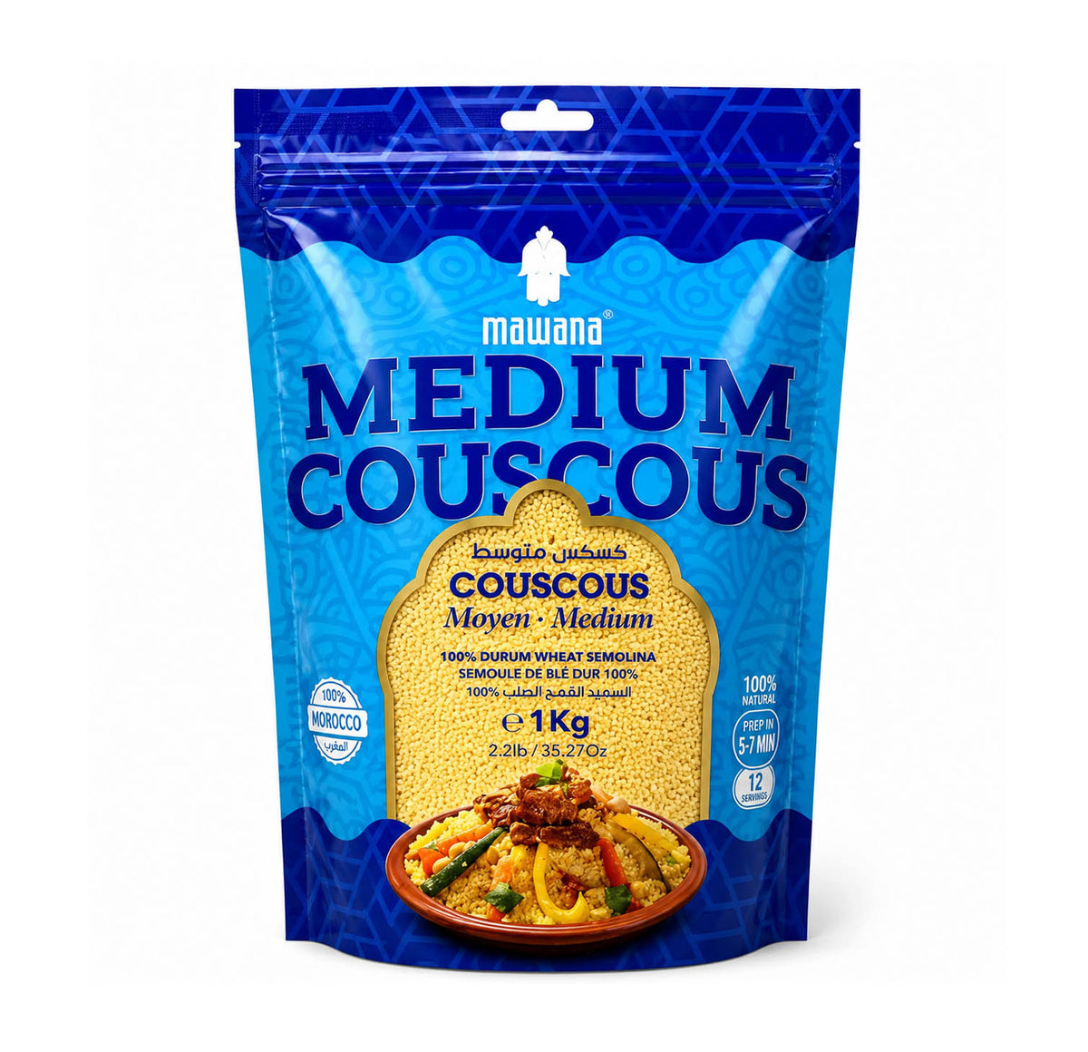 Mazyana Medium Couscous 1kg