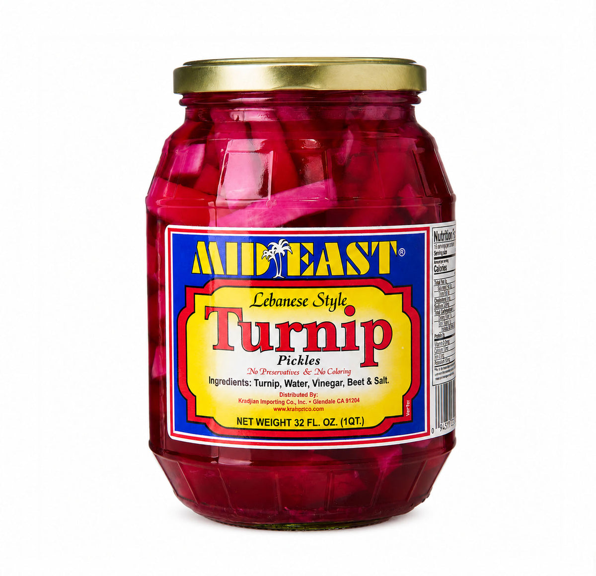 MidEast Lebanese Style Turnip Pickles front