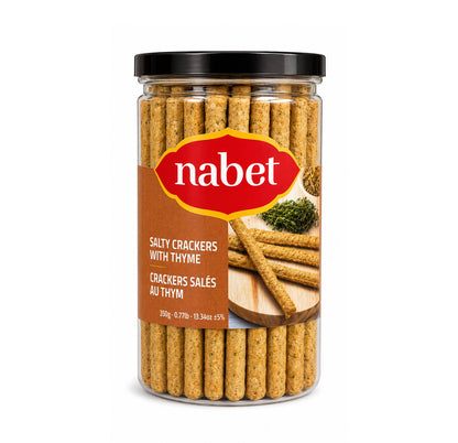 Nabet Salty Crackers with Thyme 350g — front