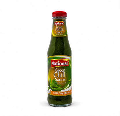 National Green Chilli Sauce 300g front