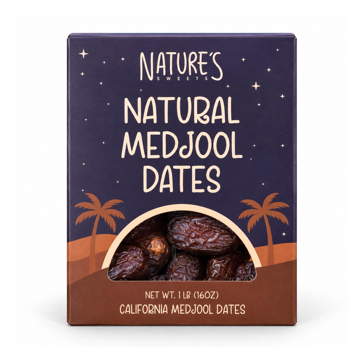 Natural Medjool dates 1 lb carton