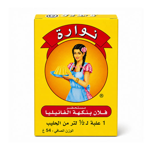 Nouara Flan Vanille 54g - Arabic label