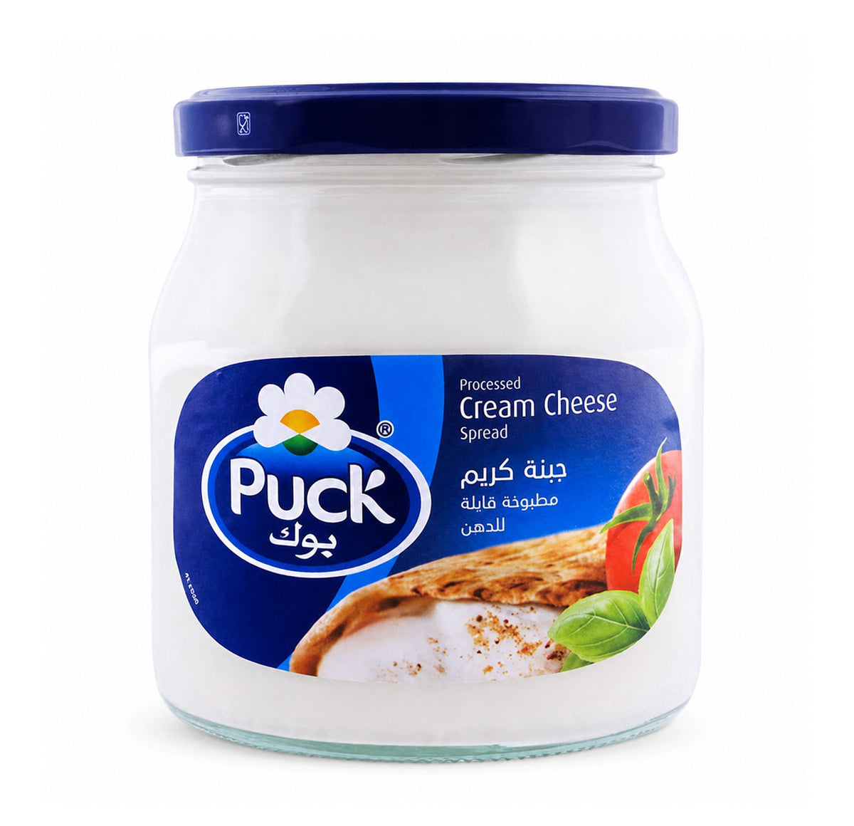 Puck Processed Cream Cheese Spread, 500g glass jar