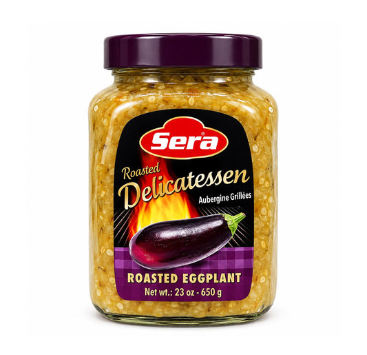 Sera Roasted Delicatessen roasted eggplant, 650 g jar