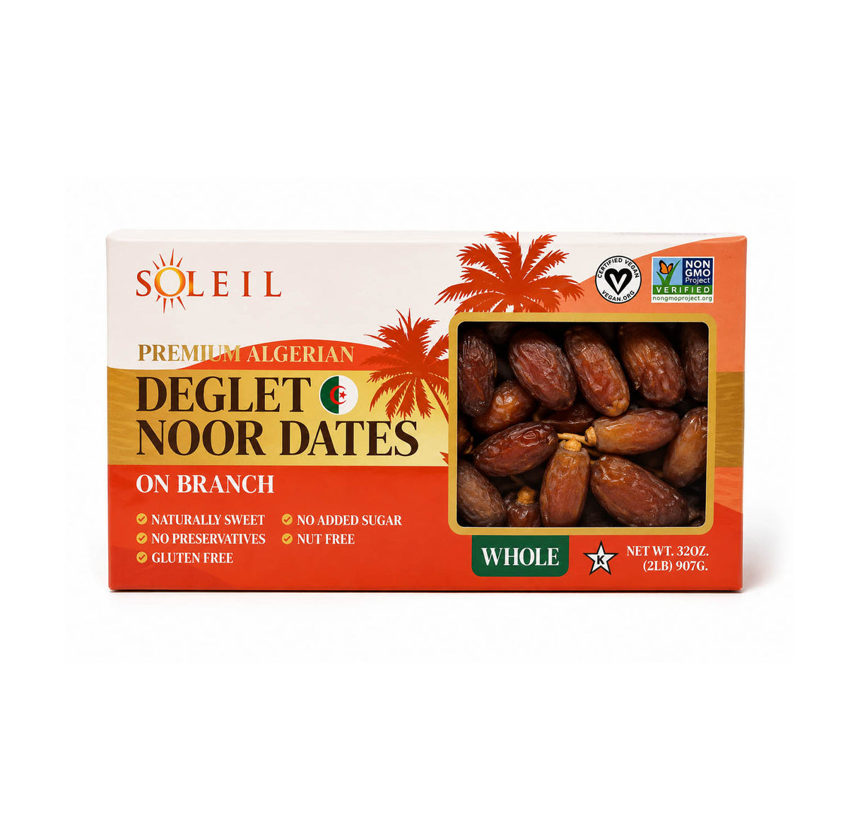 Soleil Deglet Noor Dates On Branch 32oz