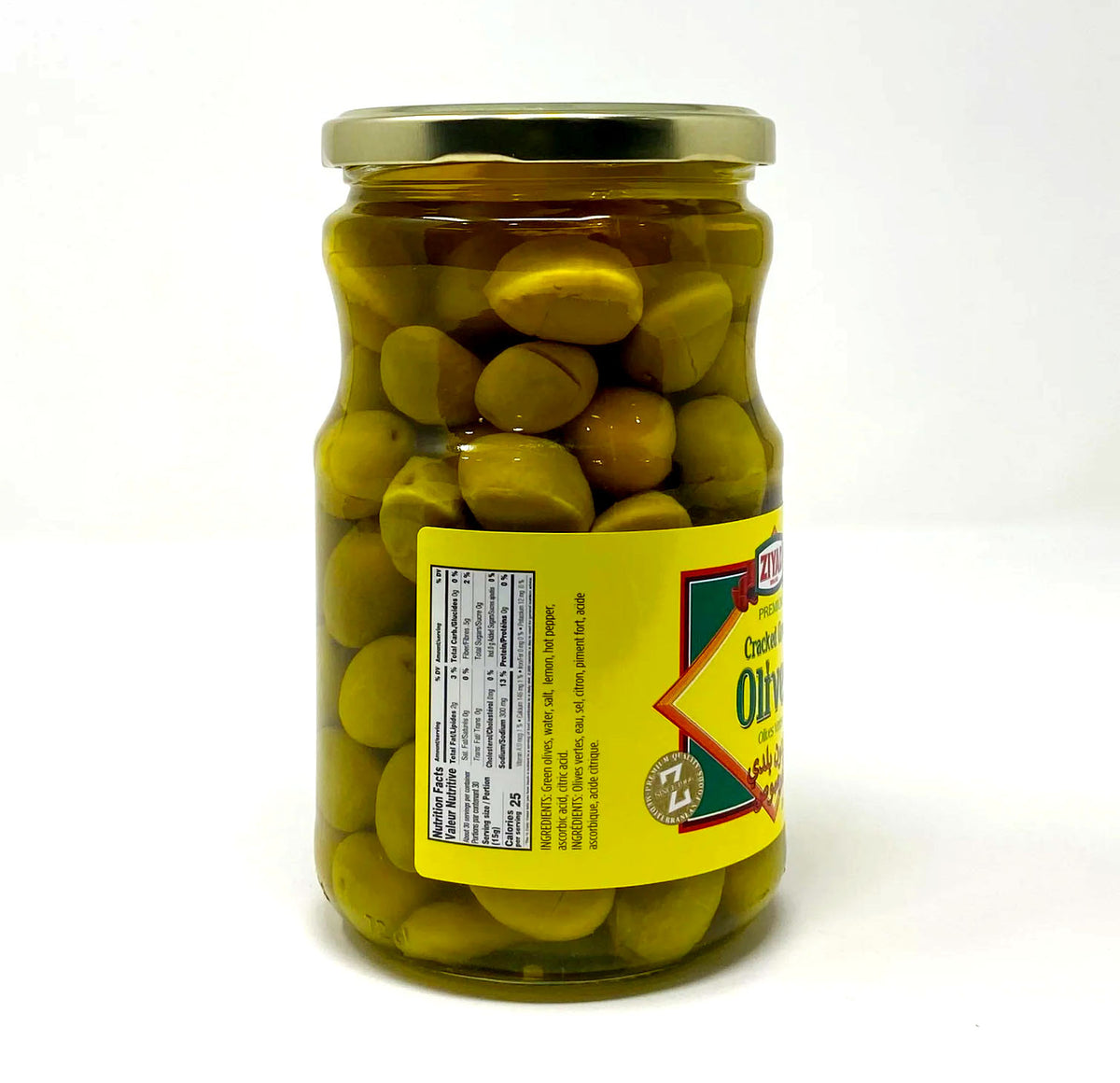 Ziyad Cracked Green Olives nutrition facts