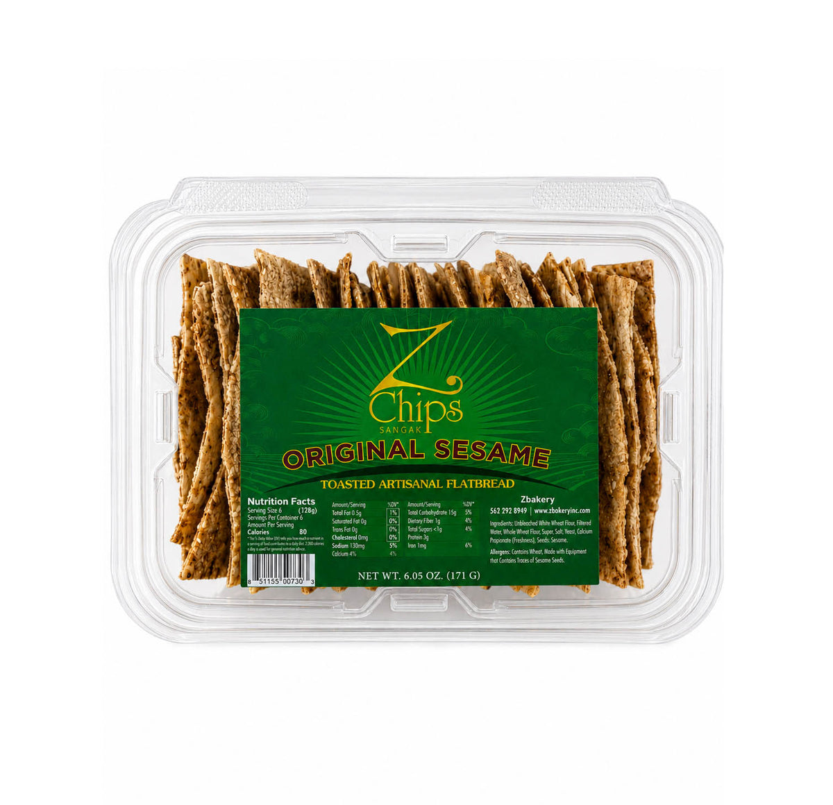 Z Chips Original Sesame Sangak 171g