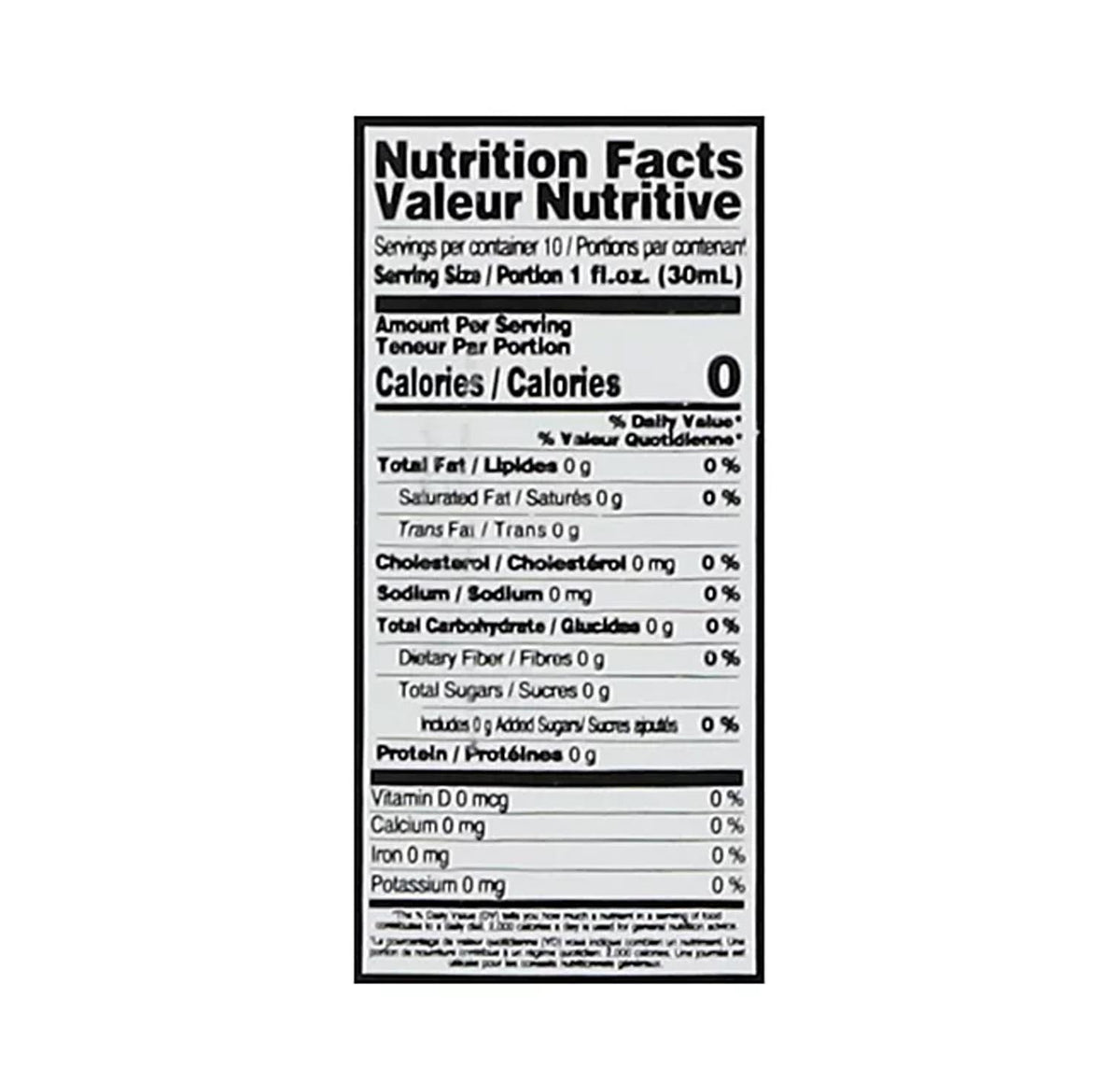 Ziyad Premium Rose Water — nutrition facts