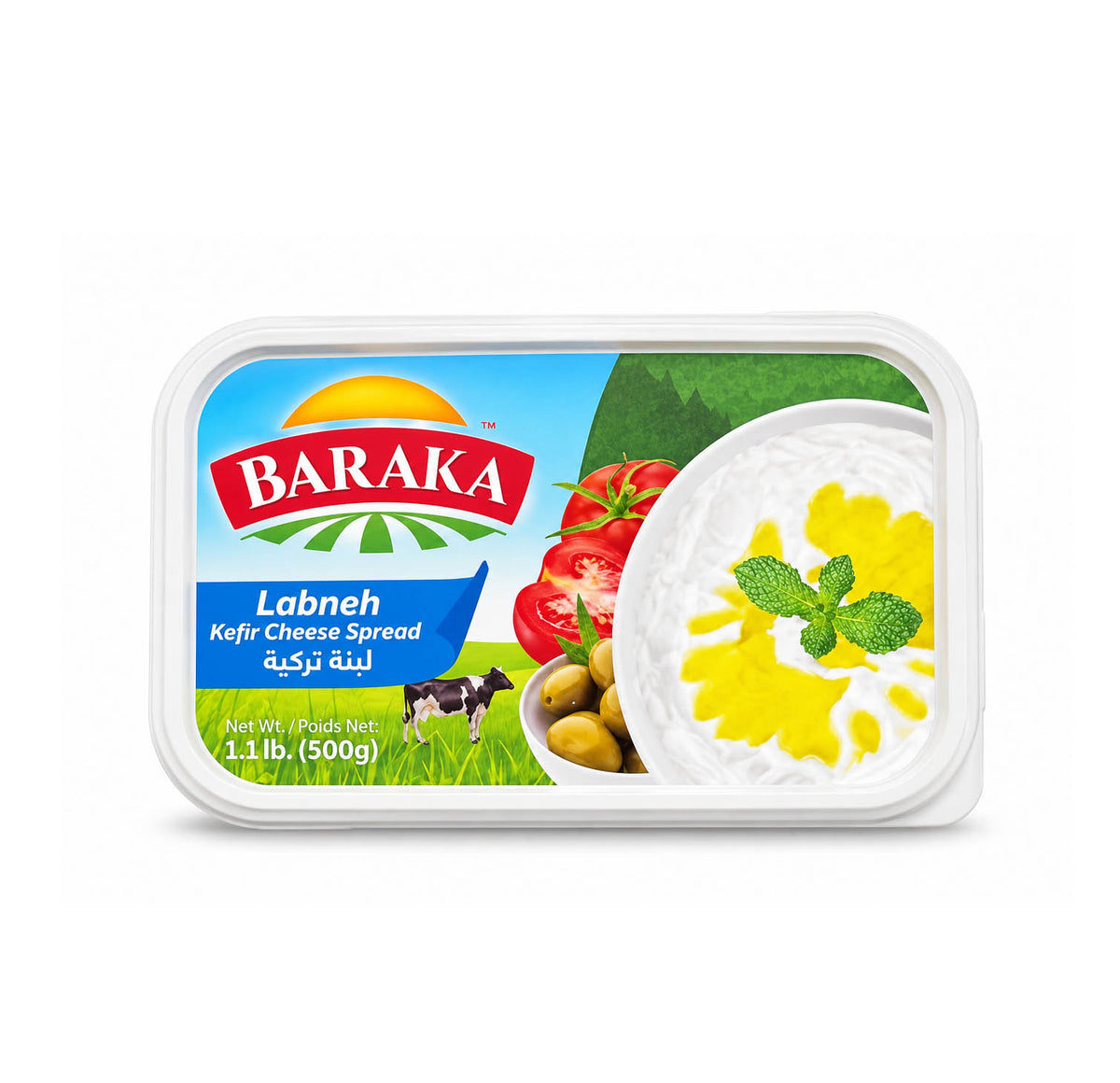 Baraka Labneh Kefir Cheese Spread 500g tub
