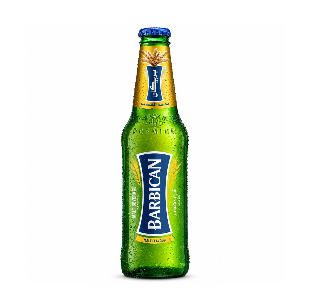 Barbican non-alcoholic malt beverage bottle