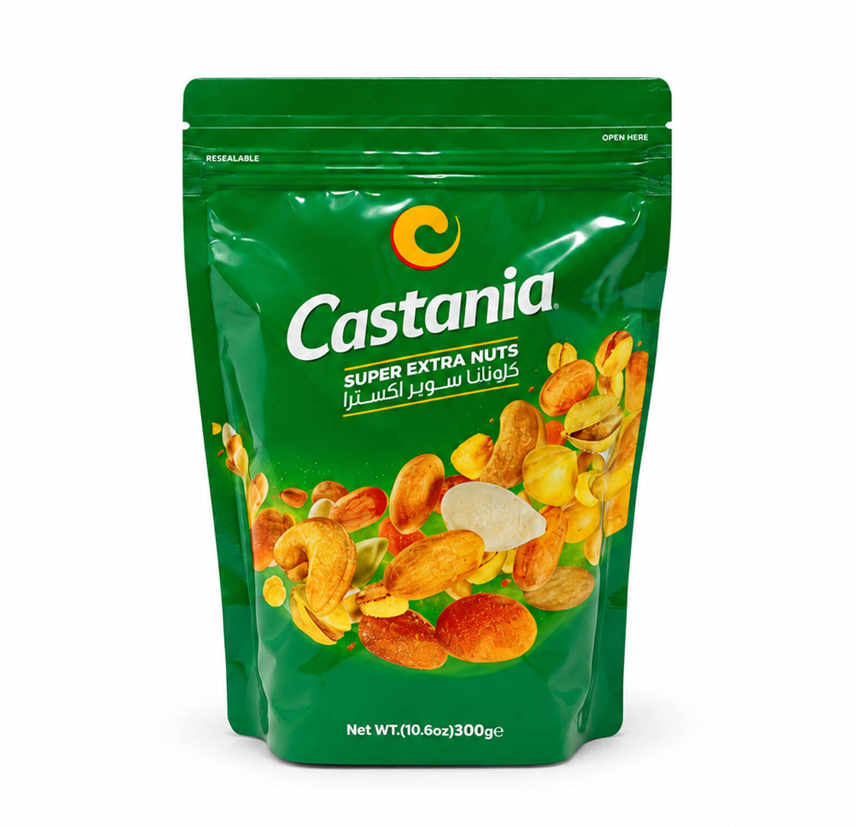Castania Super Extra Nuts 10.6 oz green pouch