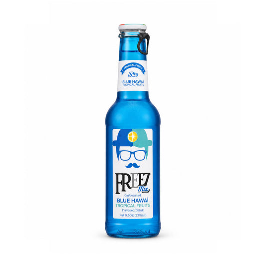 Freez Mix Blue Hawai 275 ml blue glass bottle
