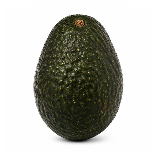 Fresh Hass avocado, whole with pebbled dark skin