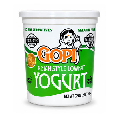 Gopi Indian Style Lowfat Yogurt 32 oz tub