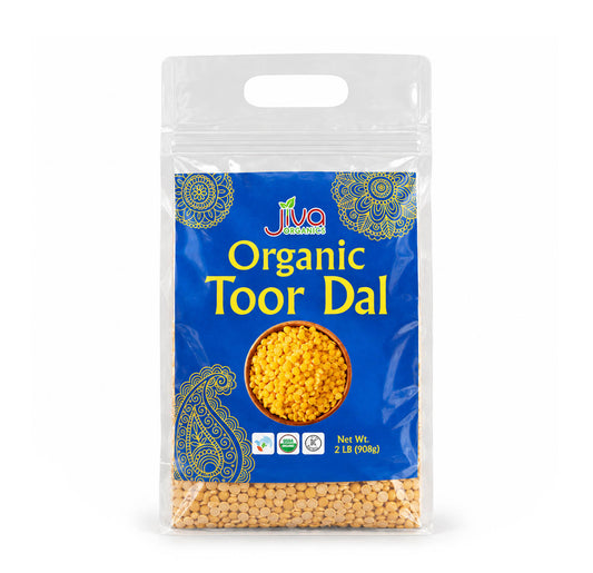 Jiva Organics Organic Toor Dal 2 lb bag
