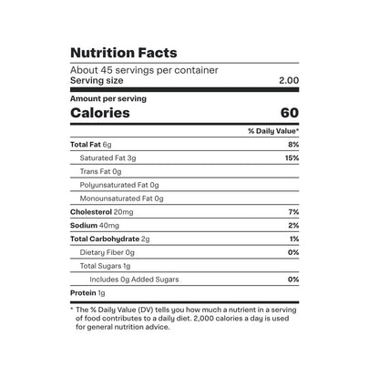 Karoun Mediterranean Labne 3 lb nutrition facts