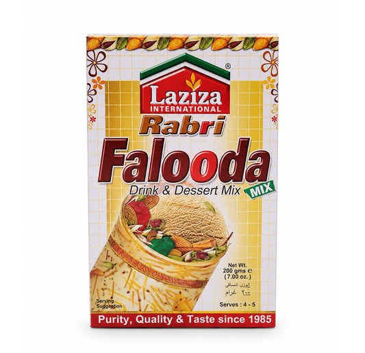 Laziza Rabri Falooda drink and dessert mix box, 200 g
