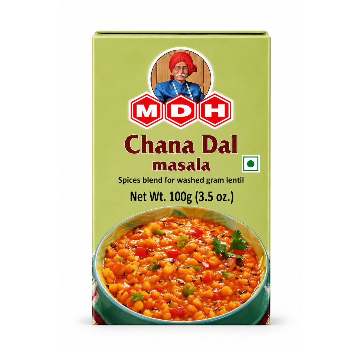 MDH Chana Dal Masala 100g box, front
