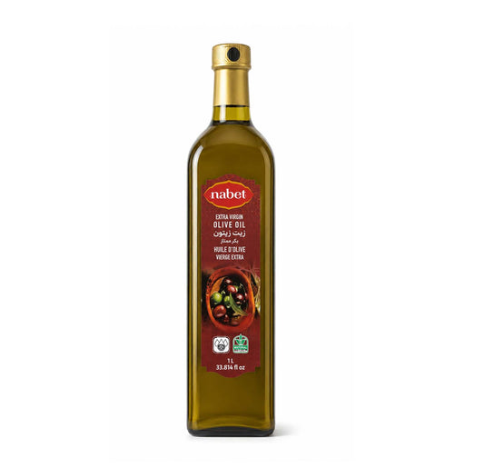 Nabet Extra Virgin Olive Oil 1L square glass bottle