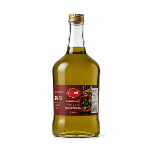 Nabet Extra Virgin Olive Oil 2L round glass bottle