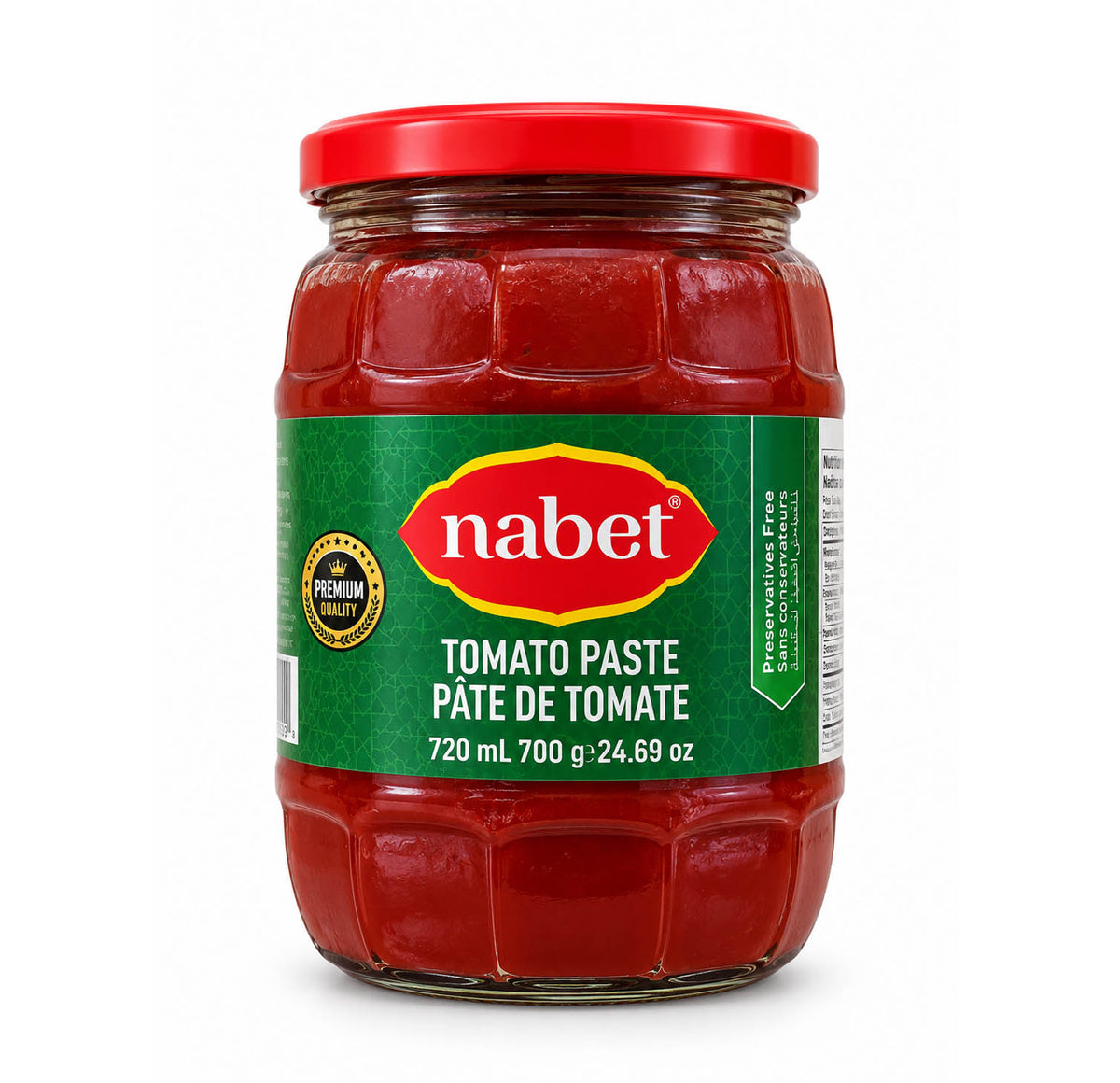 Nabet tomato paste glass jar, 720 mL