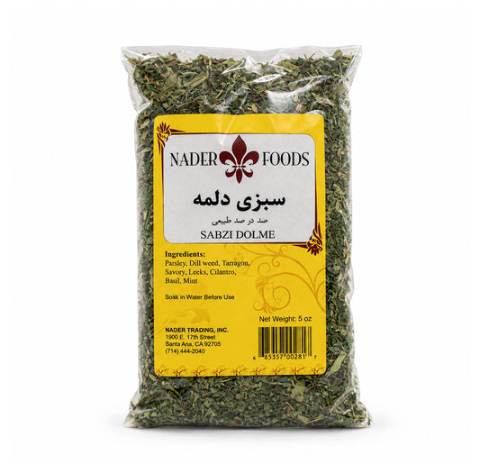 Nader Foods Sabzi Dolme dried herbs 5 oz bag