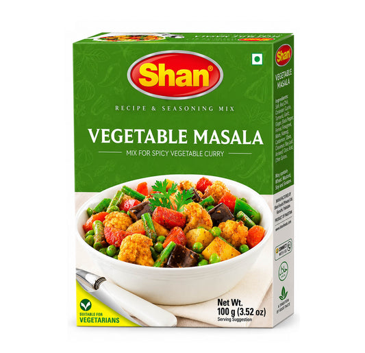 Shan Vegetable Masala recipe mix 100g box
