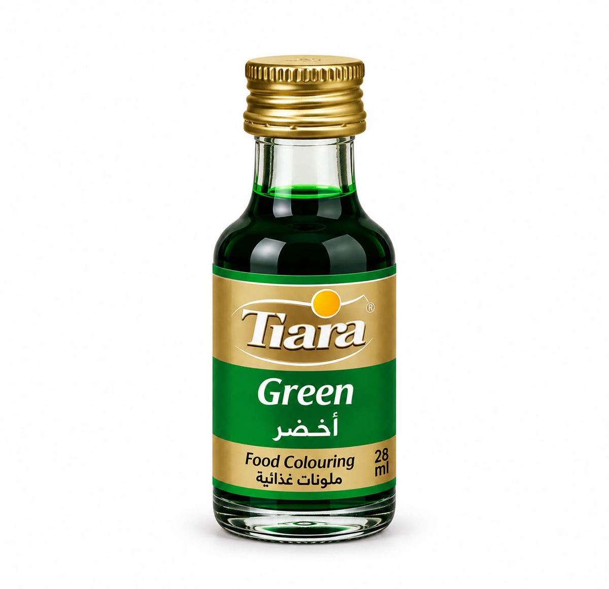 Tiara Green food colouring 28ml bottle