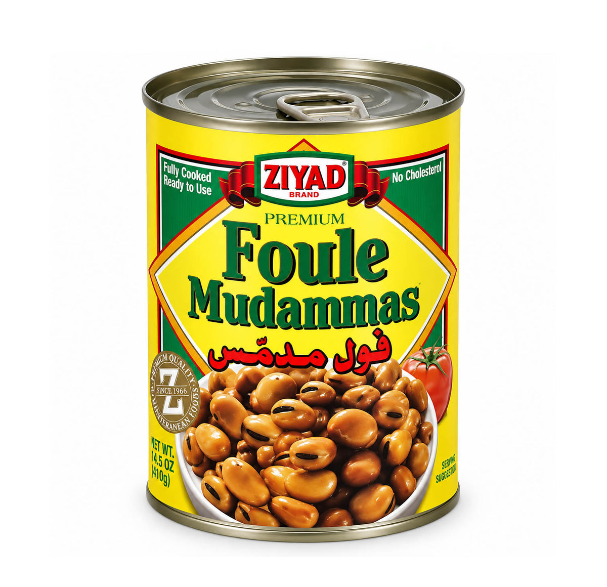 Ziyad Foule Mudammas fava beans can, 410 g